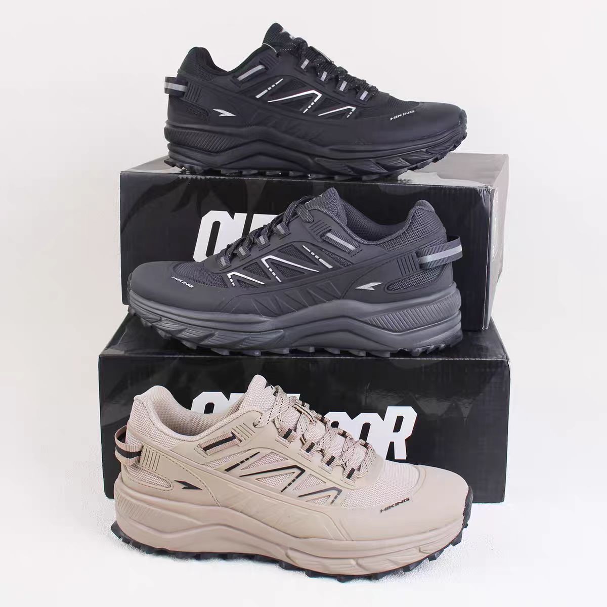 透气网面男士户外越野跑鞋全地形