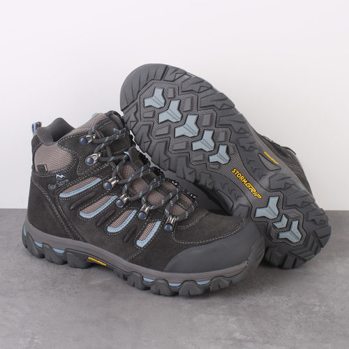 出口英国订单女士秋冬专业防水户外真皮登山鞋防滑耐磨牛皮登山鞋