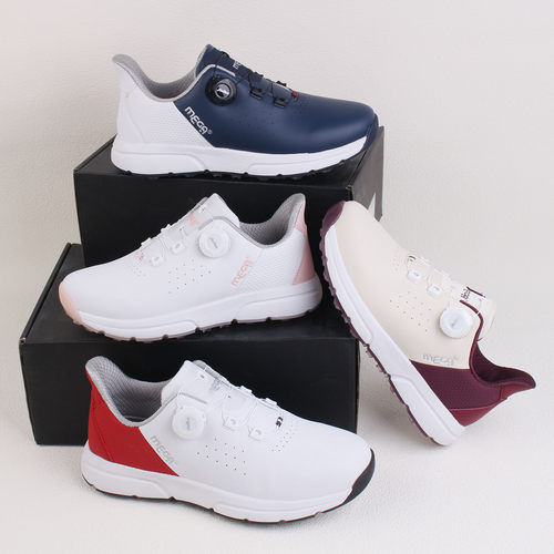 在售28600日元！ 外贸出口日单高端旋转纽扣免系带防滑高尔夫球鞋