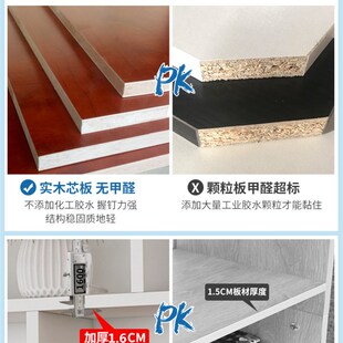 实木书架现代简约书柜客厅置物架家用经济型书橱S学生简易白色书