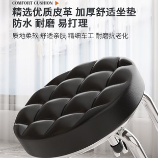 带轮小凳子家用滑k轮圆凳子美缝修脚足浴万向轮矮凳儿童学步凳板
