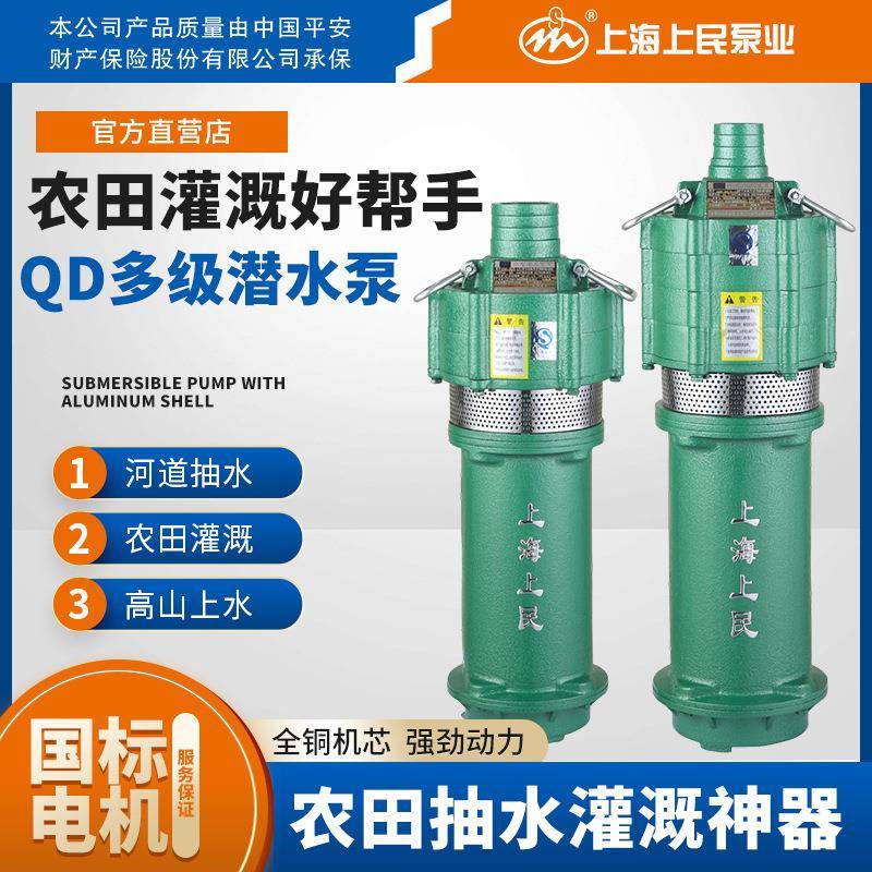 QD多级油浸式潜水泵农田灌溉小老鼠抽水泵家用深井浇地抽水机
