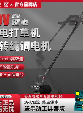 YAT亚特 YT6925 20V锂电 充电式无线打草割灌机 家用小型