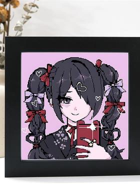 主播女孩重度依赖糖糖照片相框摆台漫展摆件二次元桌面装饰画摆件