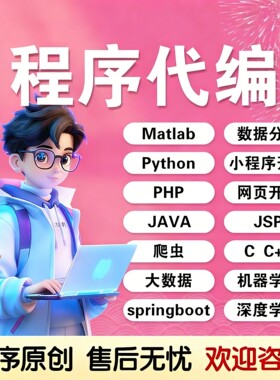 matlab代码帮做python代编程simulink建模复现仿真C#爬虫代做java