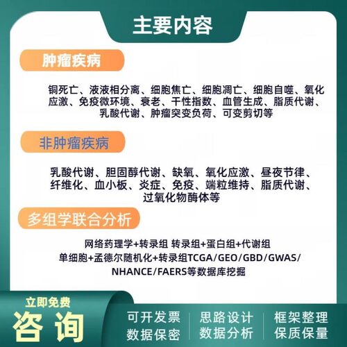TCGA GEO 数据库生信分析服务孟德尔网药分析