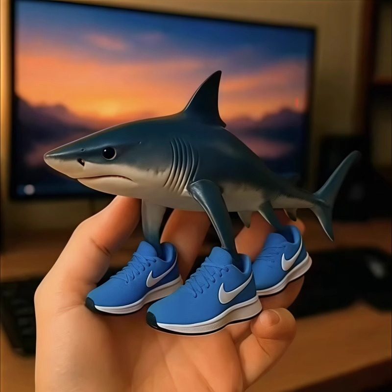 纽恩斯Traleo耐刻鲨鱼手办