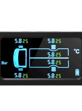24V货车卡车6轮8轮10轮12轮太阳能无线胎压监测器0-15KG压力跨境