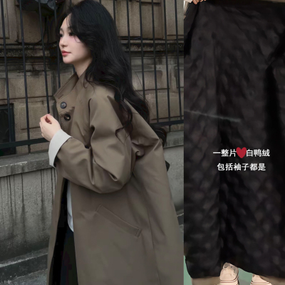 风衣羽绒服女2025年冬季中长款