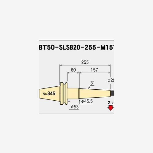 BT50-SLSB20-255-M157 285 12恩司迪MST热装热缩刀柄