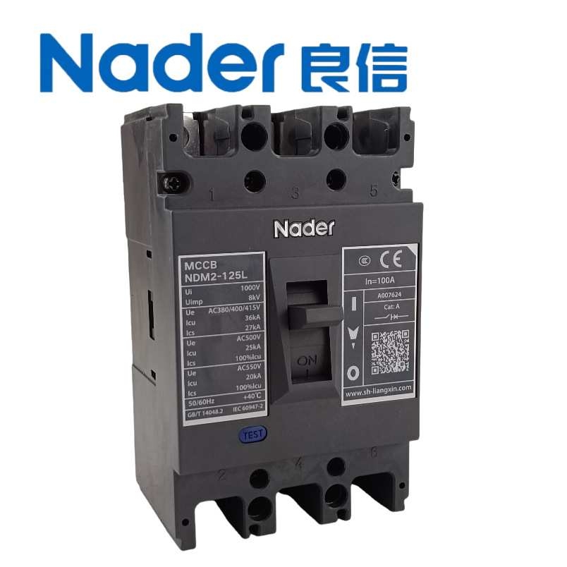 上海良信NDM2-125L塑壳断路器工业空气开关过载短路保护 63A-630A