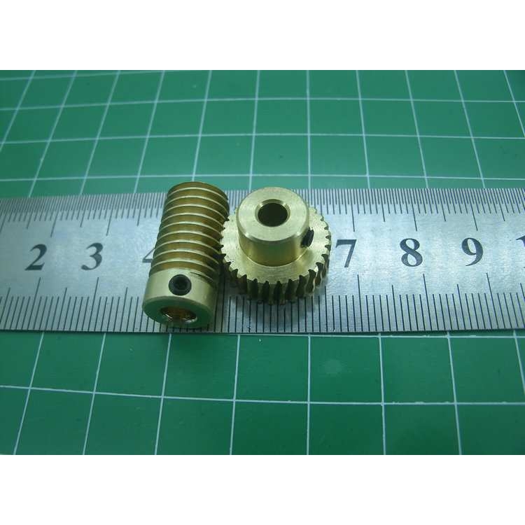 马达铜蜗杆蜗轮配套配对微小型0.5模蜗杆蜗轮组合套装1:20