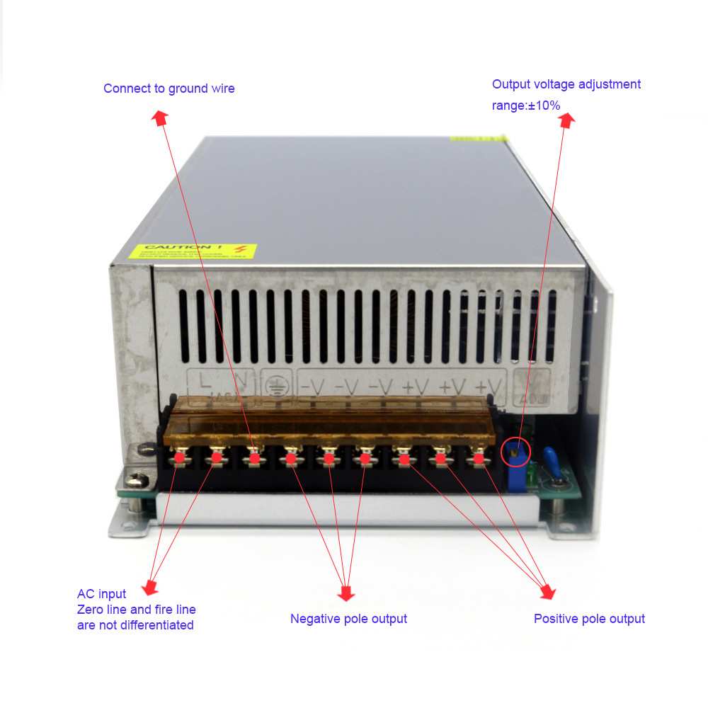 1000W直流开关电源交流220V转直流12V 24V 36V 48V变压器驱动电源