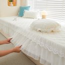 阳台飘窗垫窗台垫轻奢简约防滑四季 通用蕾丝公主风榻榻米坐垫定制