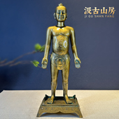 汲古山房铜人针灸模型中医文化摆件可扎针穴位仿古雕像中医馆摆件