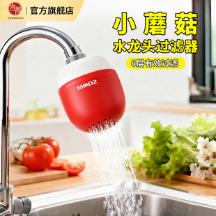 言晟水龙头过滤器厨房家用小蘑菇净水器万能通用防溅水过滤水质