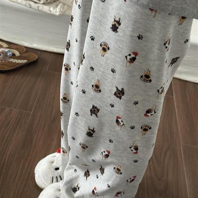 小狗糯米裤垂坠感软糯宽松慵懒风休闲遛弯裤女2025新款秋冬长裤