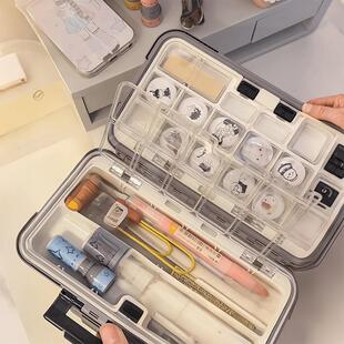 【稀奇古怪的收纳盒】桌面收纳文具吧唧首饰盒钓鱼饵盒渔具配件盒