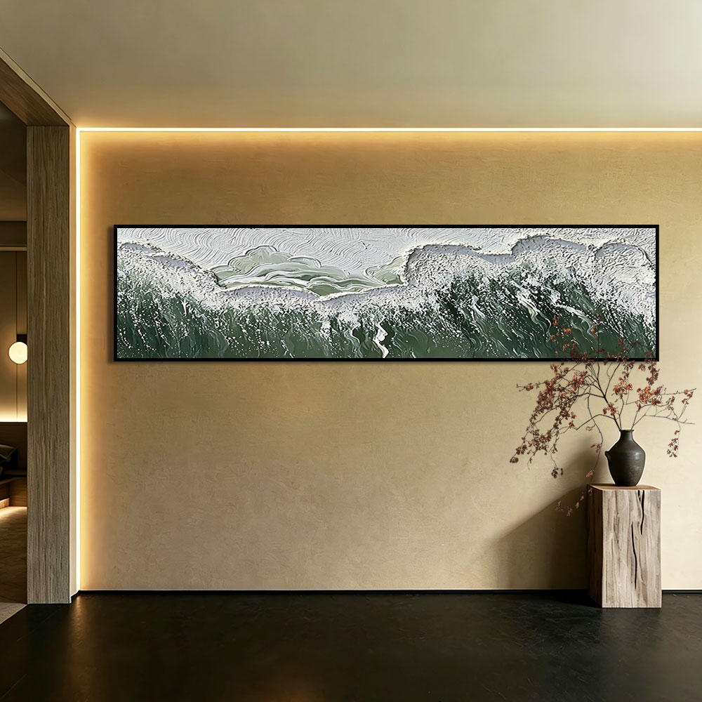 大芬村手绘砂岩肌理油画