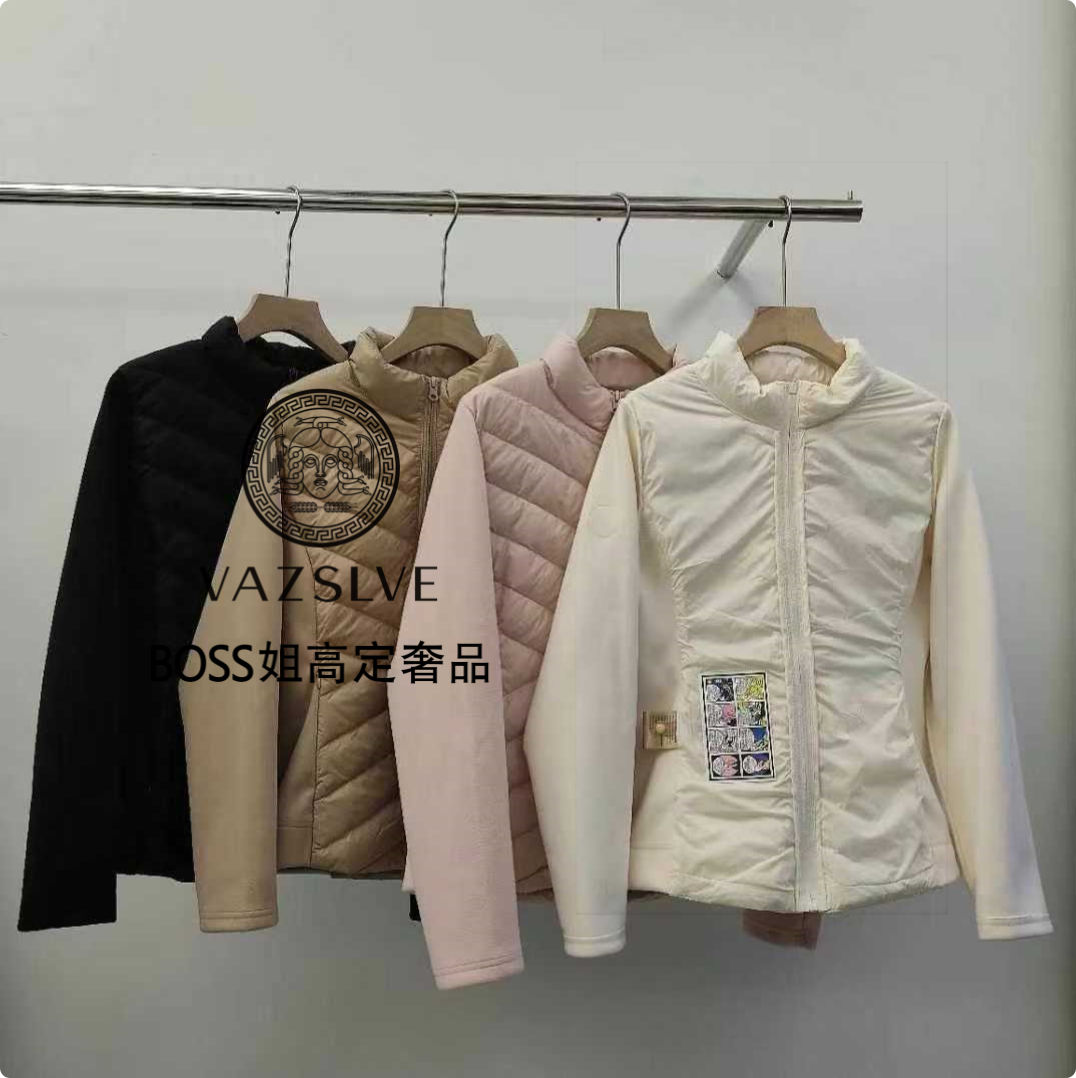 新款时尚百搭蛋白皮衣短款加厚羽绒服冬常规厚度羽绒服8818