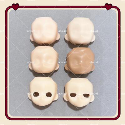 ob11脸 万用空白脸无嘴巴 GSC粘土人翻模脸壳 O22脸开眼手办替换