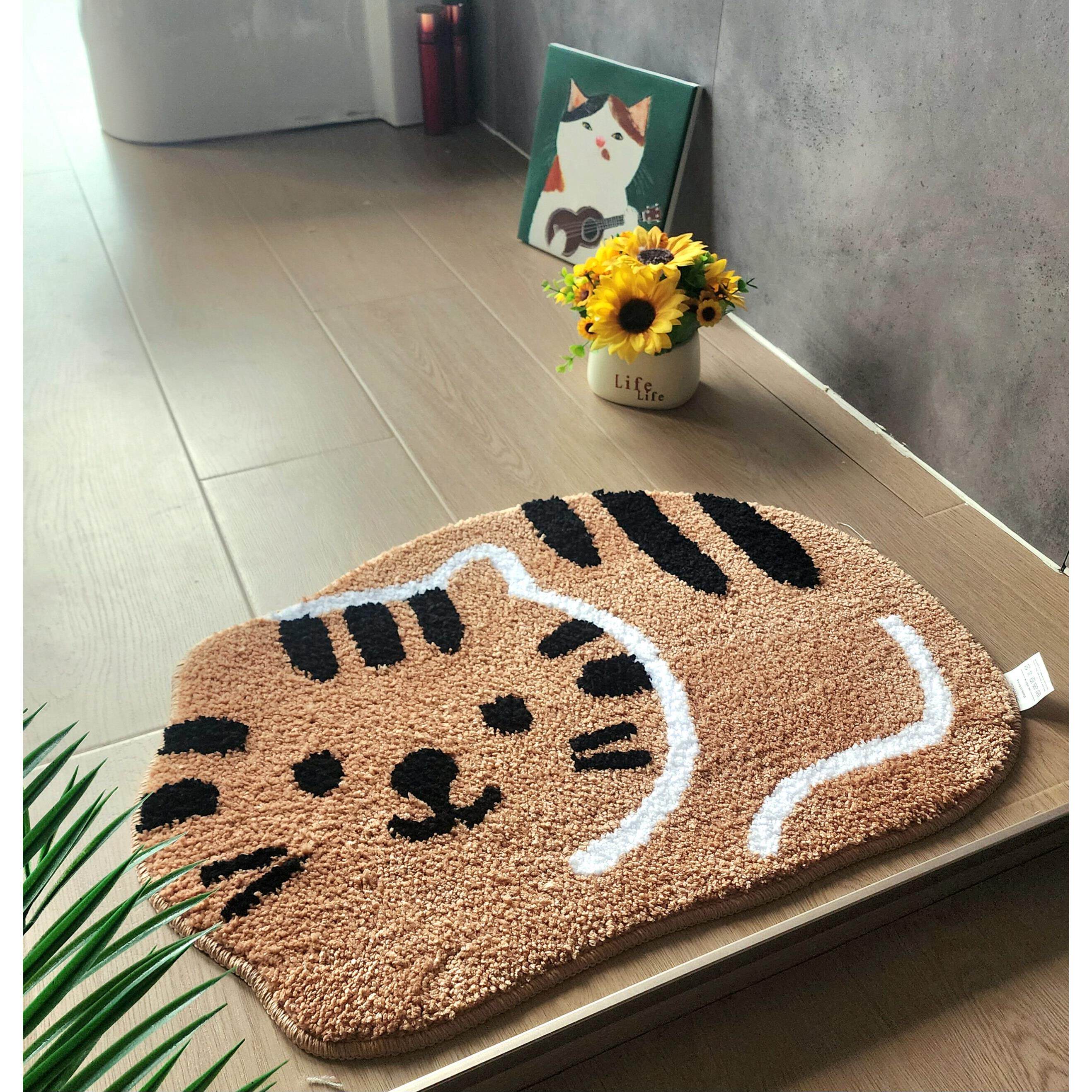 机织卡通动漫熊猫可爱地垫卫生间门垫脚垫吸水可机洗隔水房门地毯