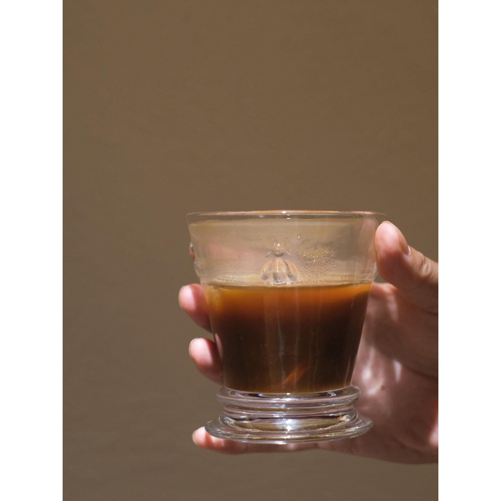 他山集.包邮出口复古浮雕蜜蜂玻璃果汁杯美式咖啡杯酒杯茶杯240ml