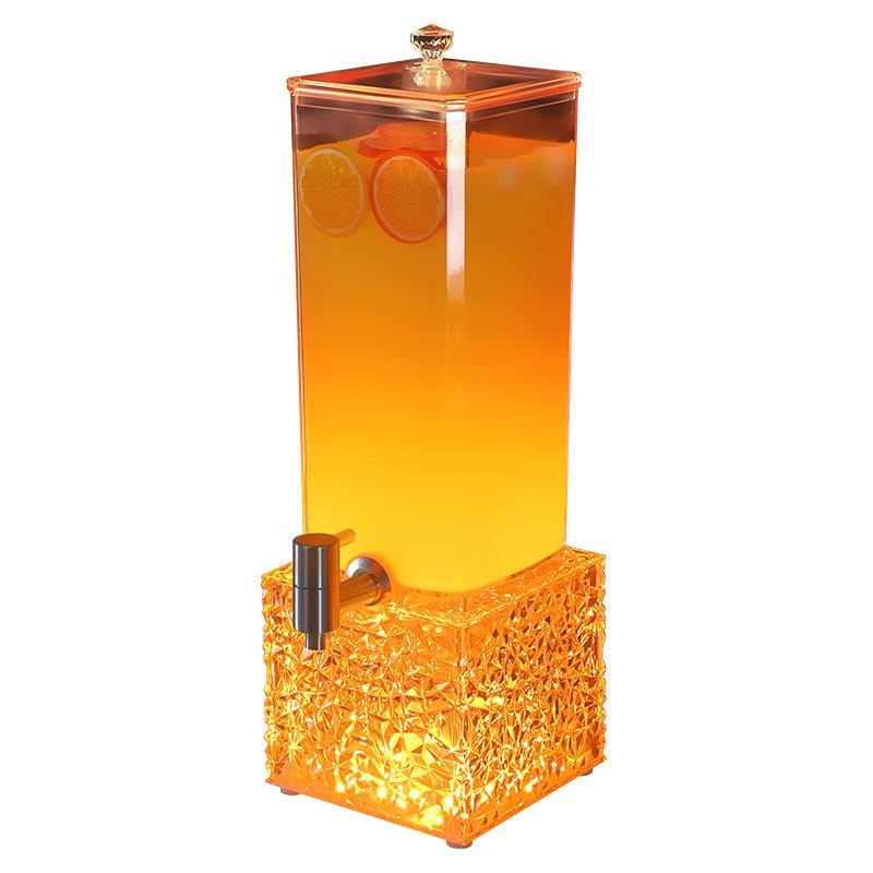 新品3升网红酒吧发光啤酒桶带龙头PC防摔可乐桶扎啤酒炮饮料酒桶
