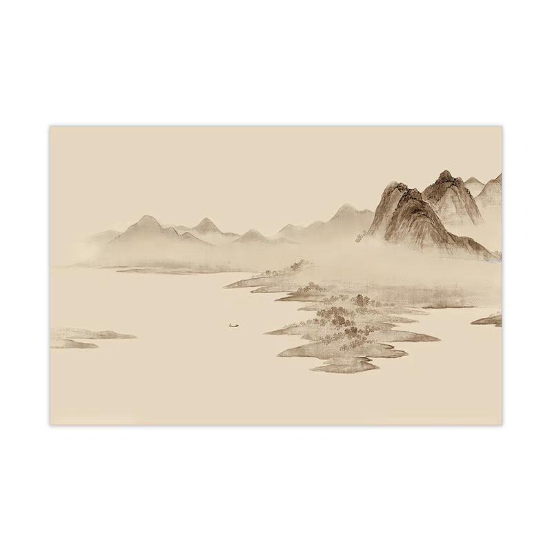 2026新中式意境山水壁布电视背景墙纸客厅沙发墙布酒店壁纸3d壁画