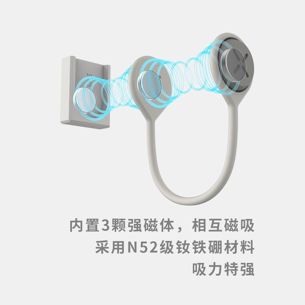 强磁吸挂钩收纳夹理线器固定集耳机扣手机桌面整理数据充电线神器