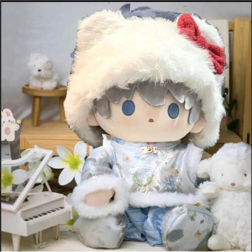 棉花娃娃40cm坐姿娃衣古风中国风中式新年拜年服40厘米衣服套平价