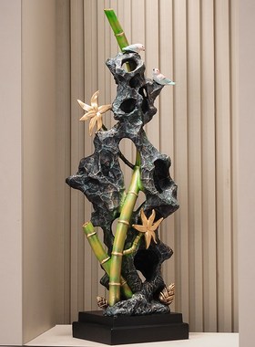 入户玄关进门高档大摆件时来运转客厅电视柜家居装饰品高级感乔迁