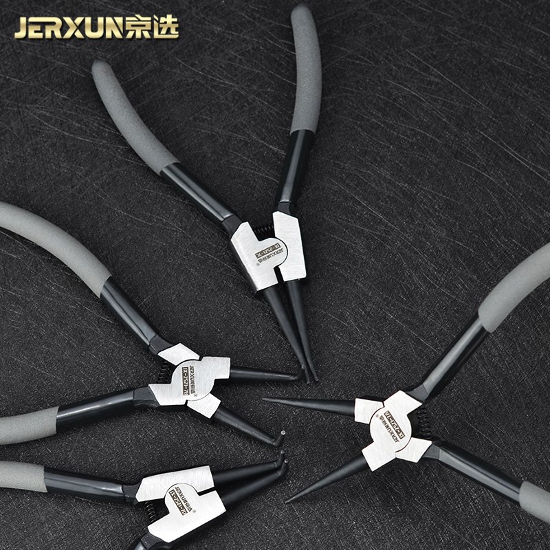 京选卡环挡圈直头孔轴两用扩张小卡黄弹簧钳子