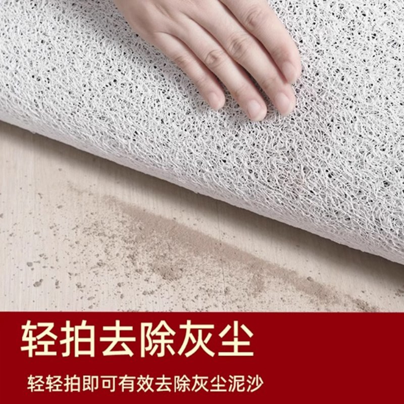 丝圈入户门地垫红色结婚喜庆进门防滑刮沙蹭土脚垫免打理玄关地毯