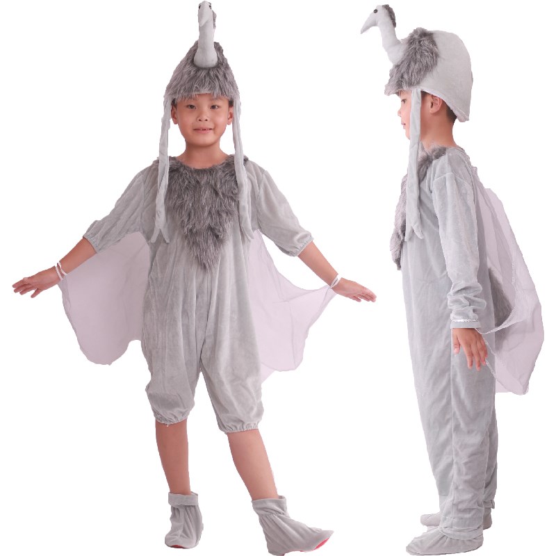 儿童鸵鸟动物舞蹈服幼儿园成人亲子装卡通鸟类鸵鸟舞台表演出服装