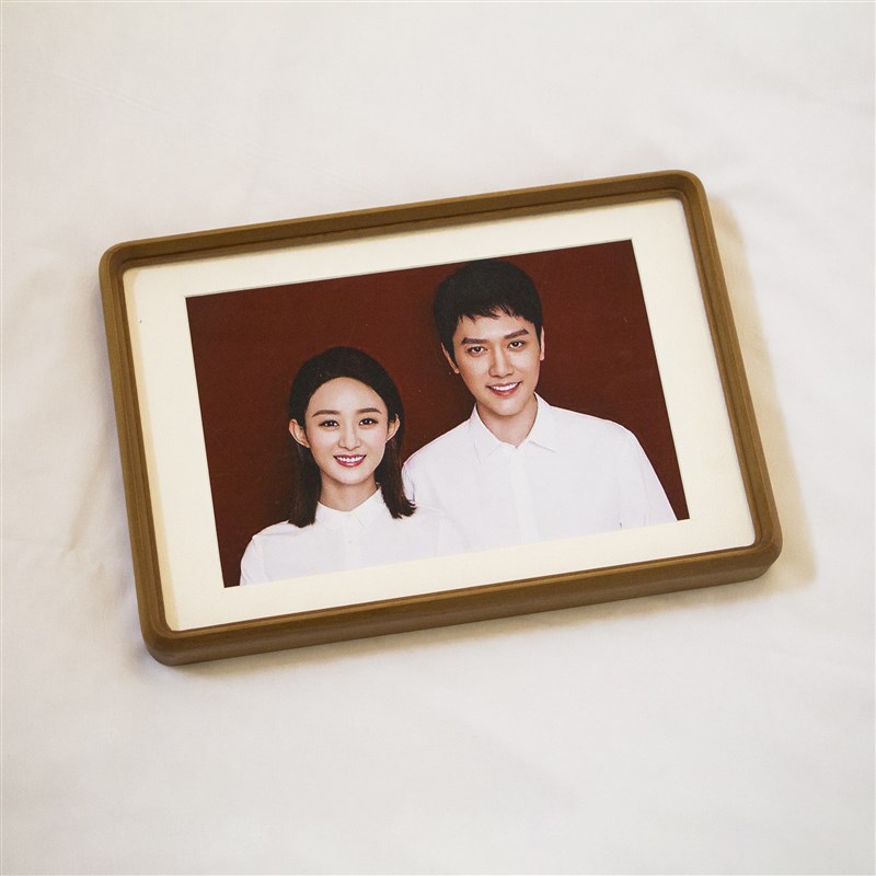 桌面支架摆台实木高档榫卯照片相框婚纱照方形精致卡纸裱画挂墙框