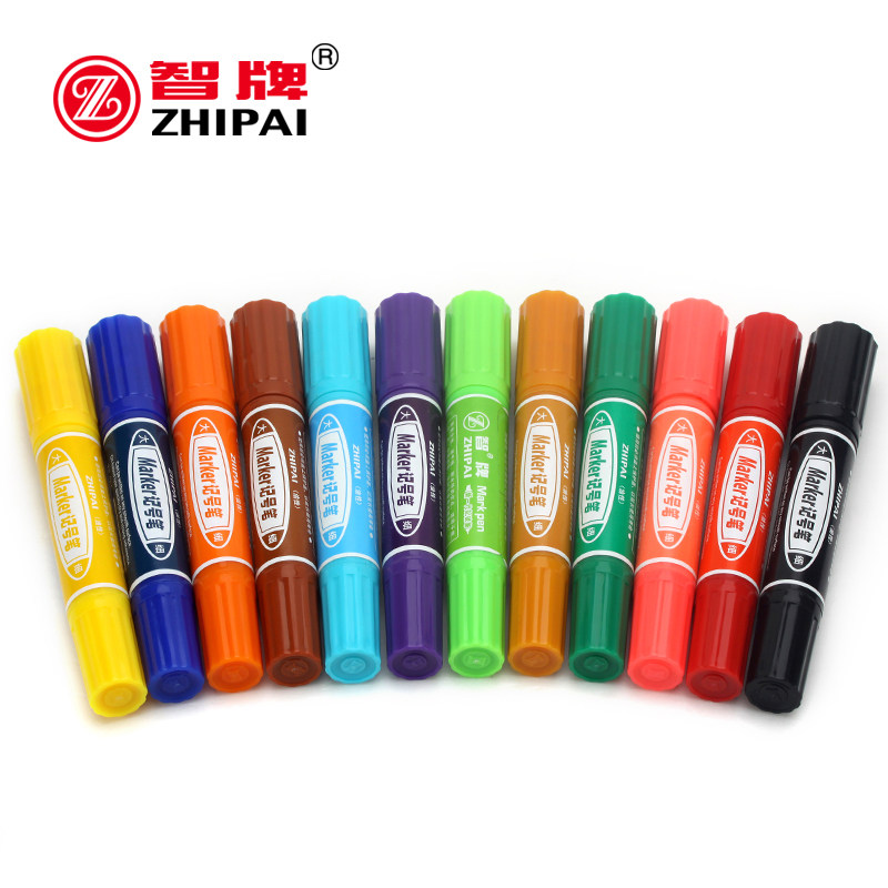 大头笔记号笔彩色黑色油性记号笔包装笔物流笔马克笔不可擦勾线笔