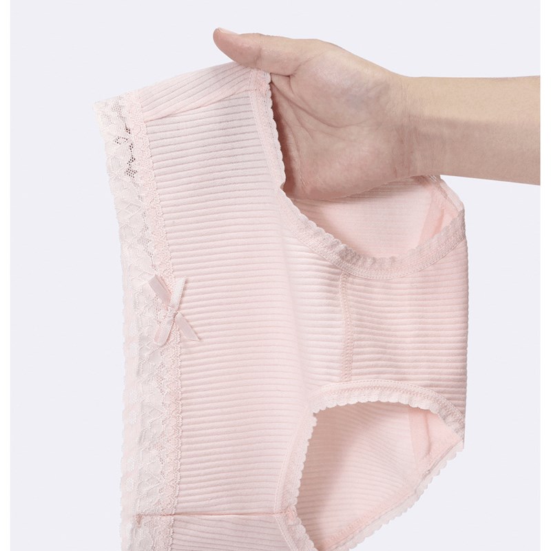 浅色棉内裤内衣女纯棉中腰百分百全棉收腹女士三角裤头大码不夹裆