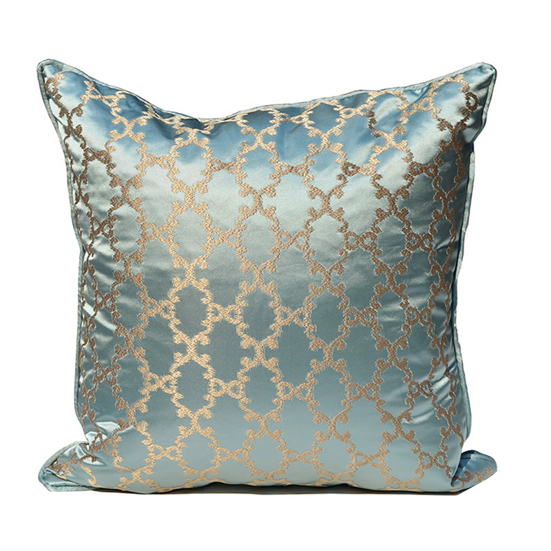 法式欧式绸缎沙发床头靠垫轻奢抱枕套不含芯大靠背45客厅简约卧室