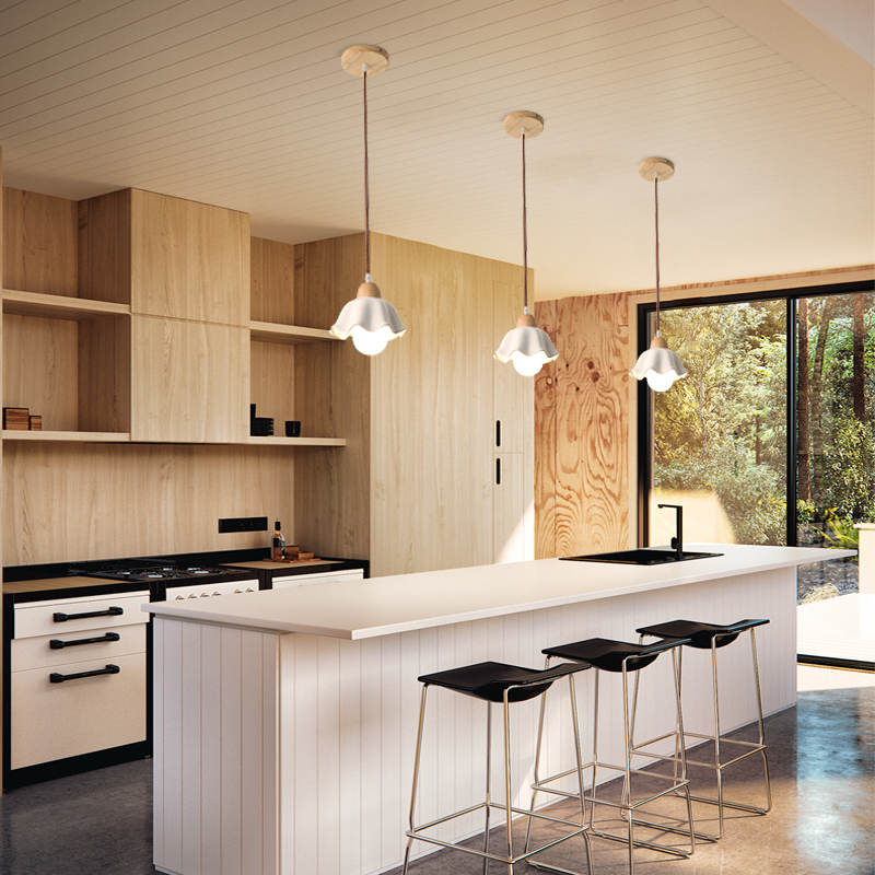 侘寂日式小吊灯原木北欧卧室床头灯餐厅玄关吧台过道复古简约单头