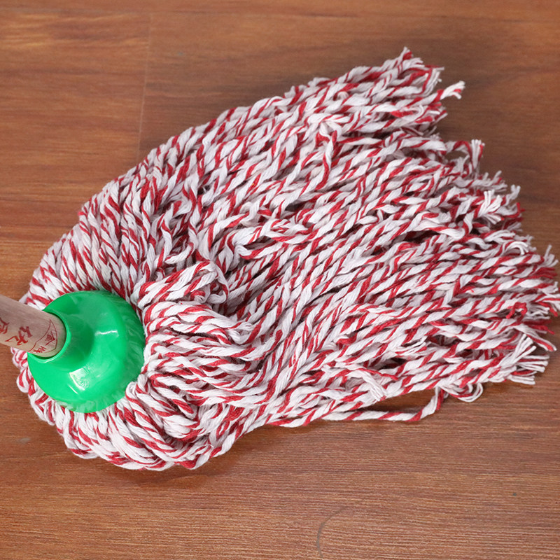 老式拖把木杆墩布棉线吸水宽拖把排拖布条布物业工厂学校单位加厚