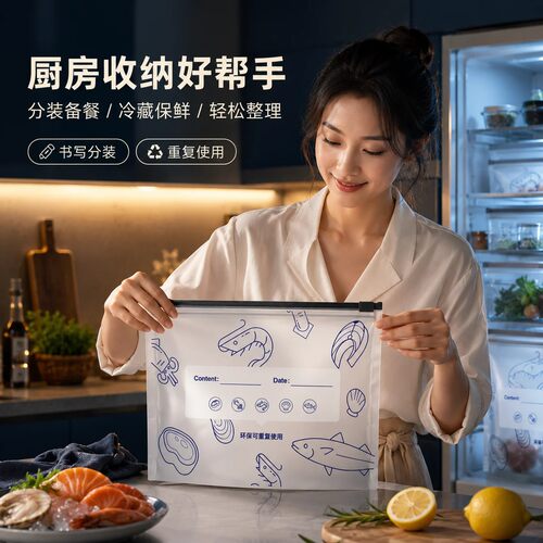 冰箱专用食品级铝箔冷冻保鲜袋