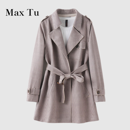 MaxTu英伦中长款风衣外套显瘦