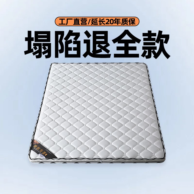 天然椰棕床垫家用棕垫出租房专用10厘米薄垫榻榻米硬垫折叠可定做