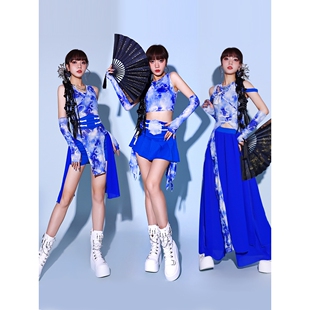 2026新款女团舞台装kpop打歌服中国风演出服打鼓舞蹈服女