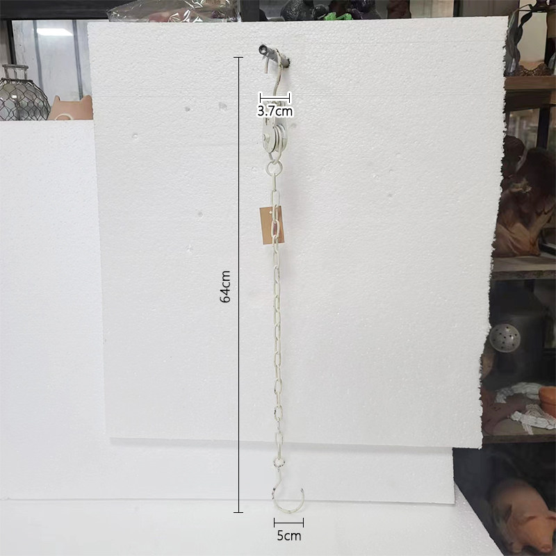 爱上花园丨园艺杂货 花园庭院露台墙壁装饰挂件 铁艺链条锁链挂钩