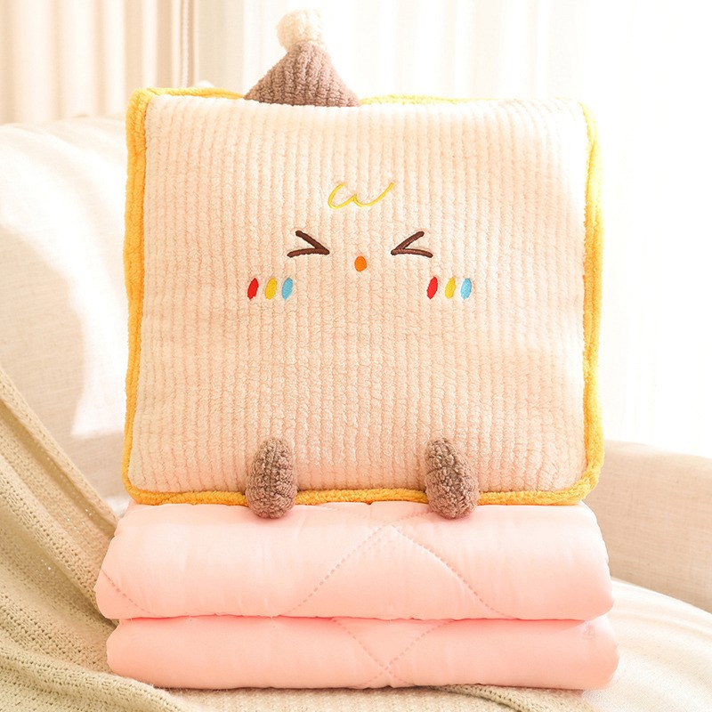 多巴胺抱枕被子两用二合一折叠空调被办公室睡觉毯子车载午睡枕头