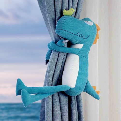 卡通窗帘绑带窗帘扣系绳绑绳免打孔一对 扣环挂钩儿童房可爱公仔