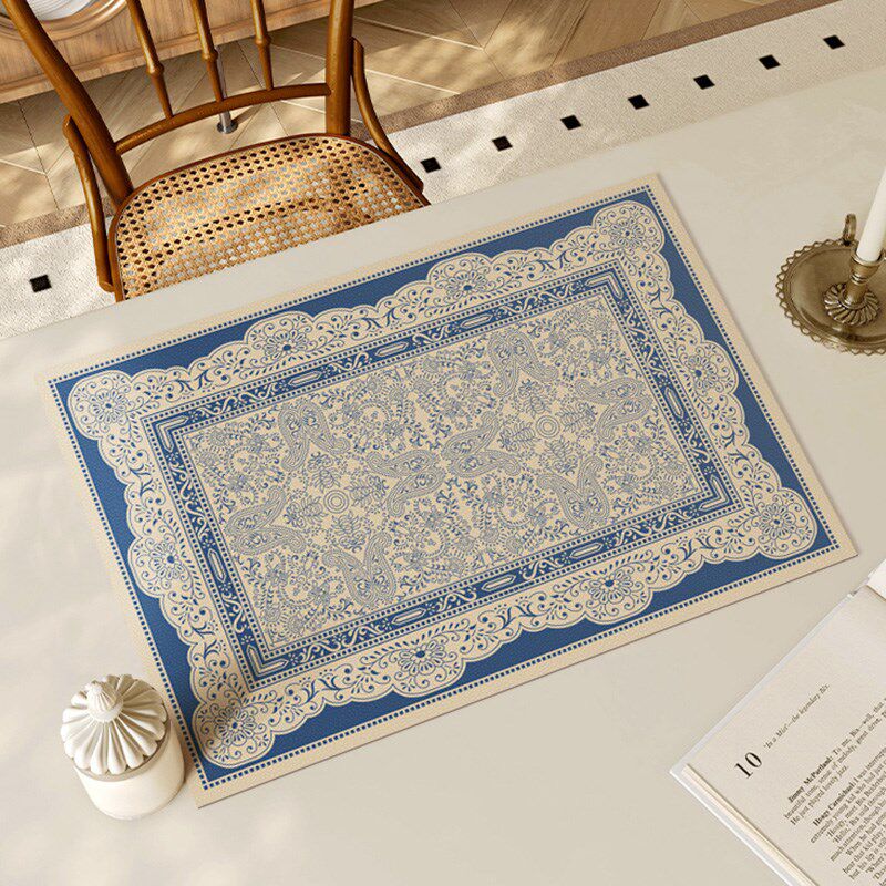 法式伊洛迪花纹皮革餐桌垫防水防油西餐垫高级感碗盘垫隔热餐具垫,居家布艺,餐垫,淘宝优惠券,粉丝福利购,淘宝优惠卷