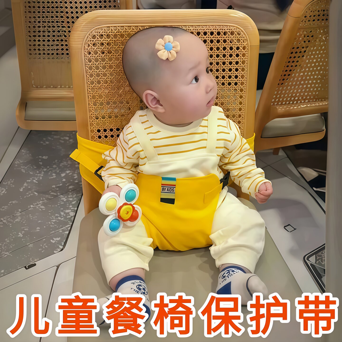 折叠婴儿就餐腰带安全餐椅带便捷